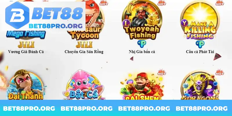 Những sảnh bắn cá Bet88 uy tín và chuyên nghiệp Những sảnh bắn cá Bet88 uy tín và chuyên nghiệp